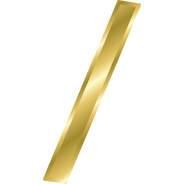 SVG Effect Letters alphabet gold