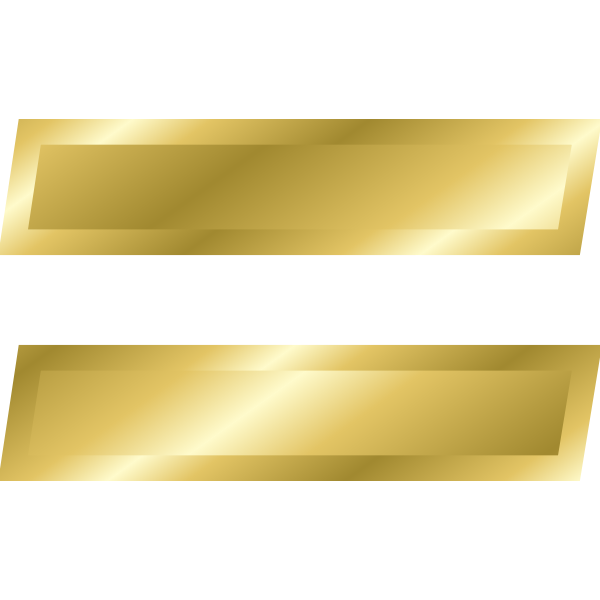 SVG Effect Letters alphabet gold