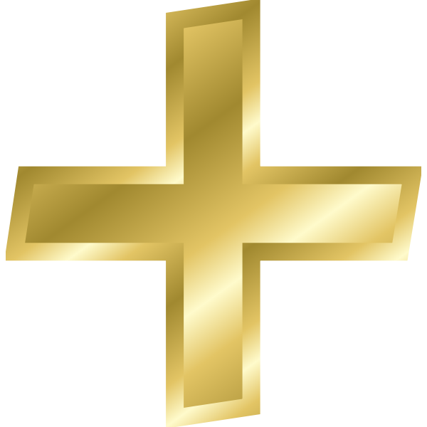 SVG Effect Letters alphabet gold