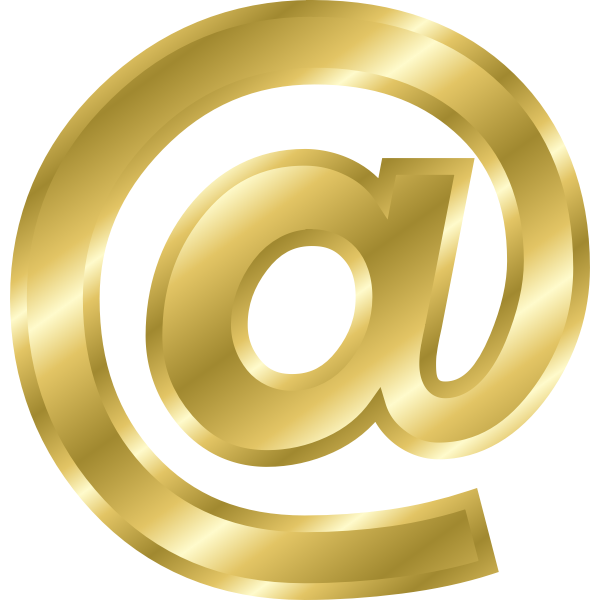 SVG Effect Letters alphabet gold