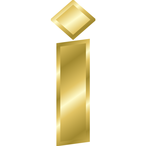 SVG Effect Letters alphabet gold