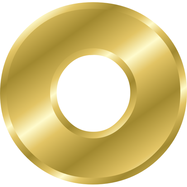 SVG Effect Letters alphabet gold