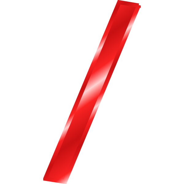 SVG Effect Letters Alphabet red 