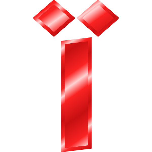SVG Effect Letters Alphabet red 