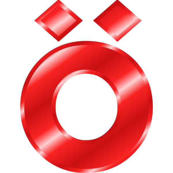 SVG Effect Letters Alphabet red 