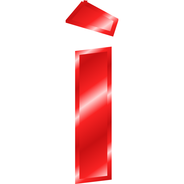 SVG Effect Letters Alphabet red 