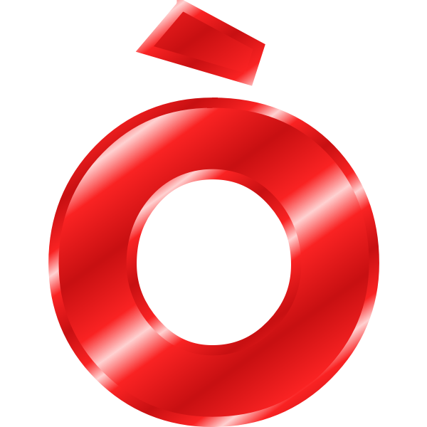 SVG Effect Letters Alphabet red 