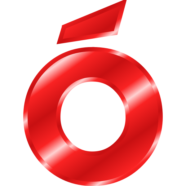 SVG Effect Letters Alphabet red 