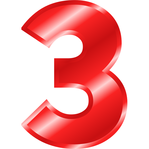 SVG Effect Letters Alphabet red 3
