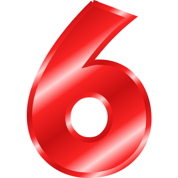 SVG Effect Letters Alphabet red 6