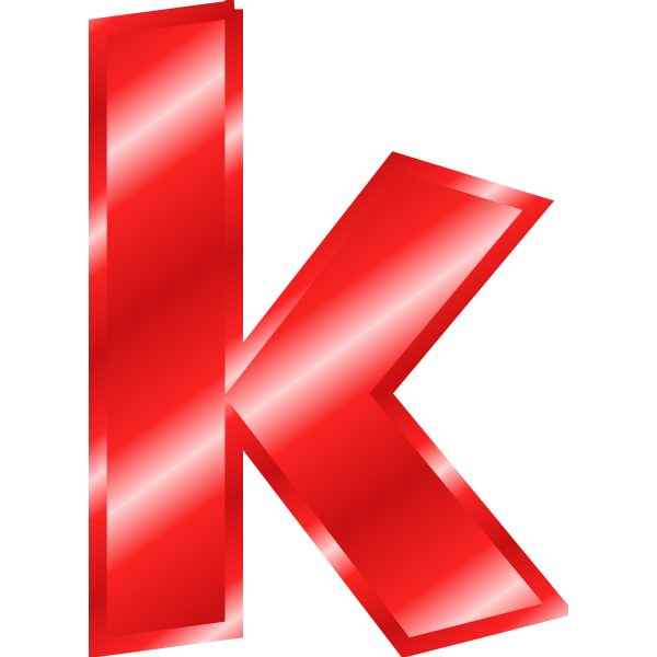 SVG Effect Letters Alphabet red k-1575041884