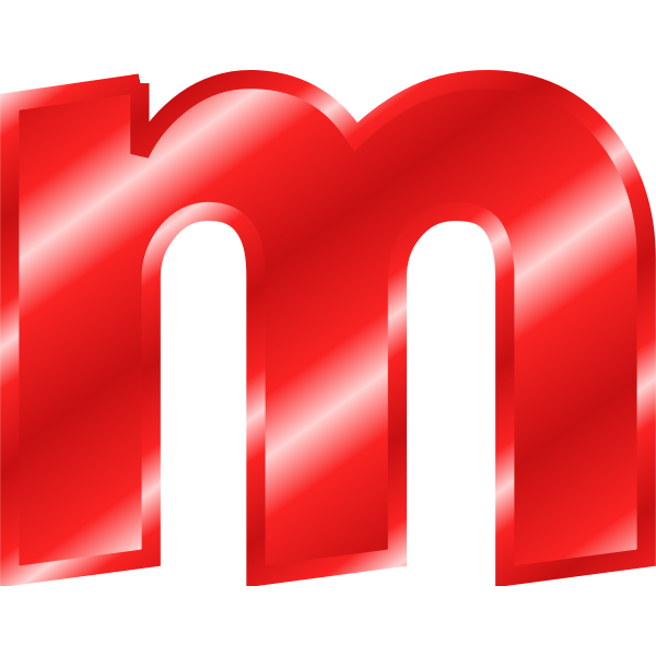 SVG Effect Letters Alphabet red m-1575042088