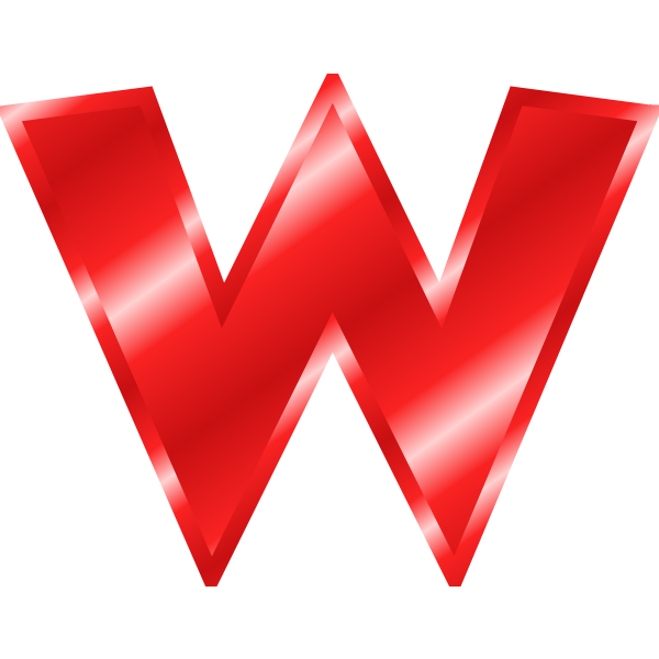 SVG Effect Letters Alphabet red W-1574950593