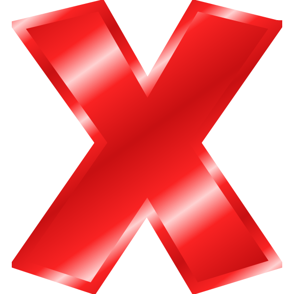 SVG Effect Letters Alphabet red X-1574950582