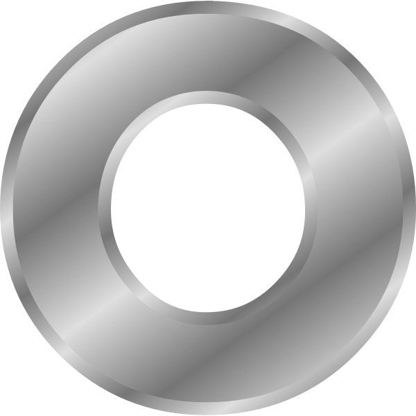 SVG Effect Letters alphabet silver