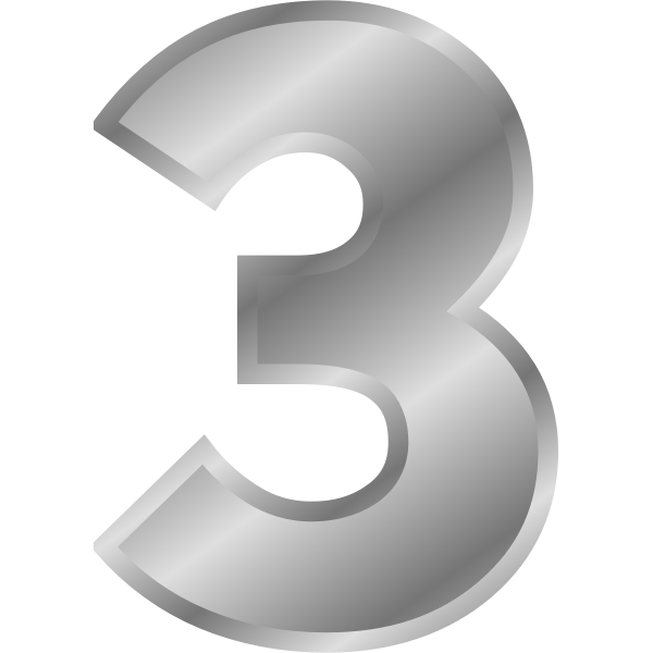 SVG Effect Letters alphabet silver