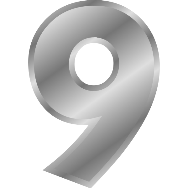SVG Effect Letters alphabet silver