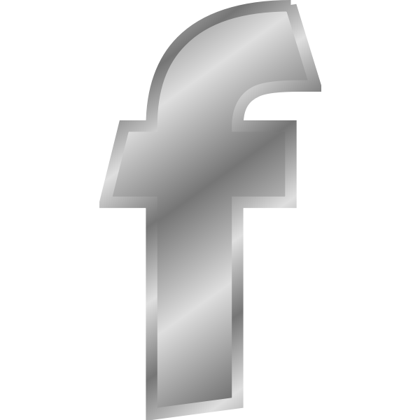 SVG Effect Letters alphabet silver