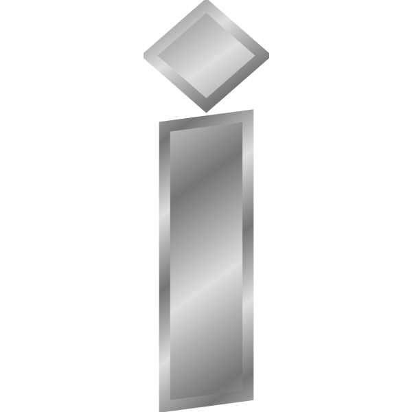 SVG Effect Letters alphabet silver