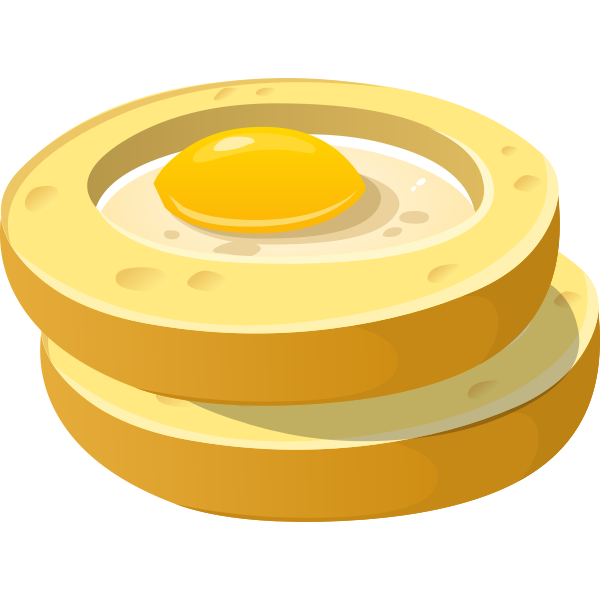 SVG Egg in bread