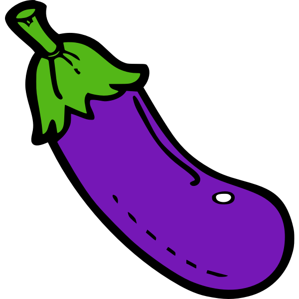 SVG Eggplant clip art