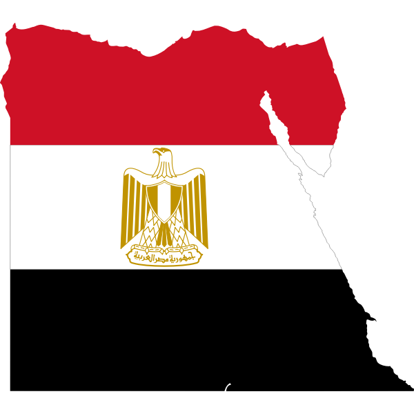 SVG Egypt039s flag and map