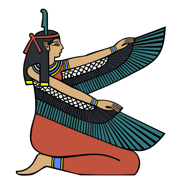 SVG Egyptian goddess Maat vector graphics