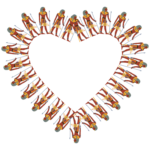 SVG Egyptian hear frame