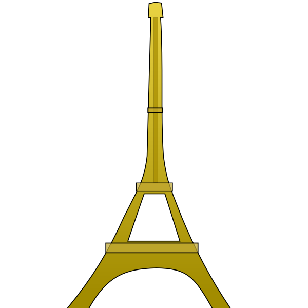 SVG Eiffel tower vector graphics