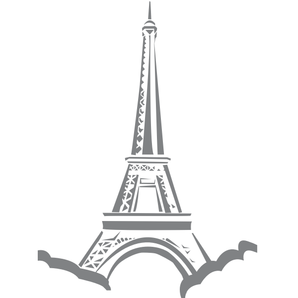 SVG Eifflel tower vector image