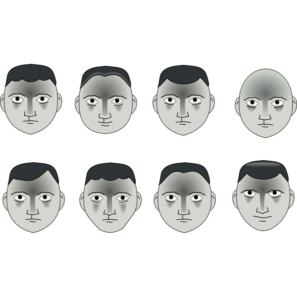 SVG Eight heads
