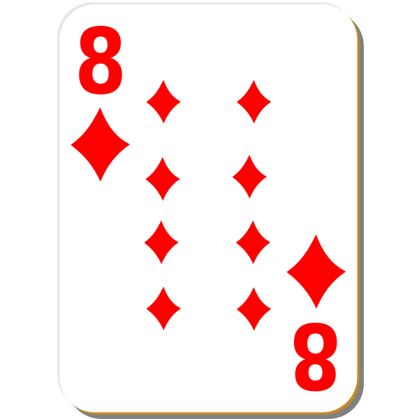 SVG Eight of diamonds vector drawing