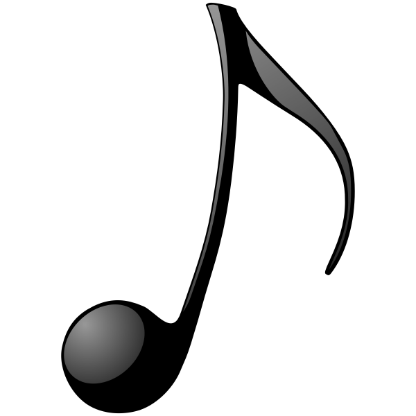 SVG Eighth note vector clip art