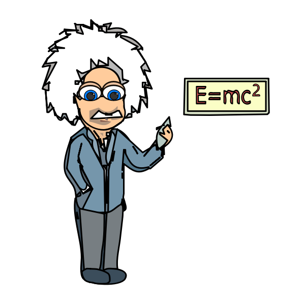 SVG Einstein with equation