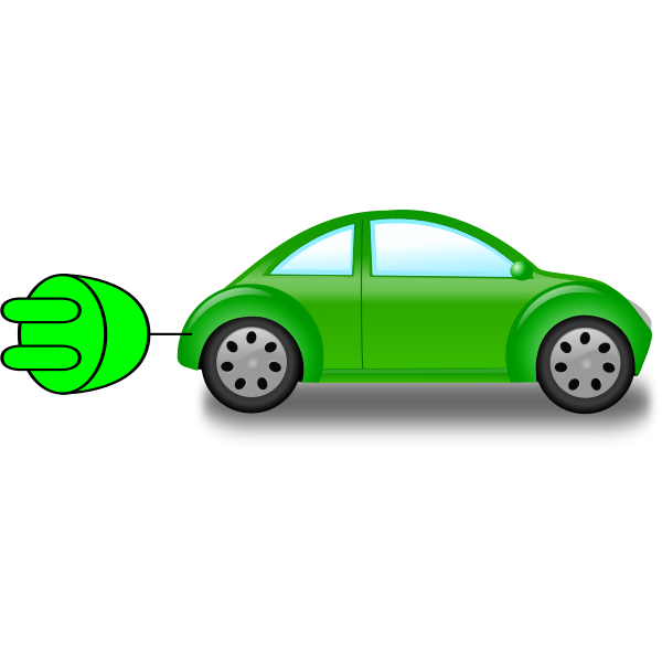 SVG Electric car vector clip art