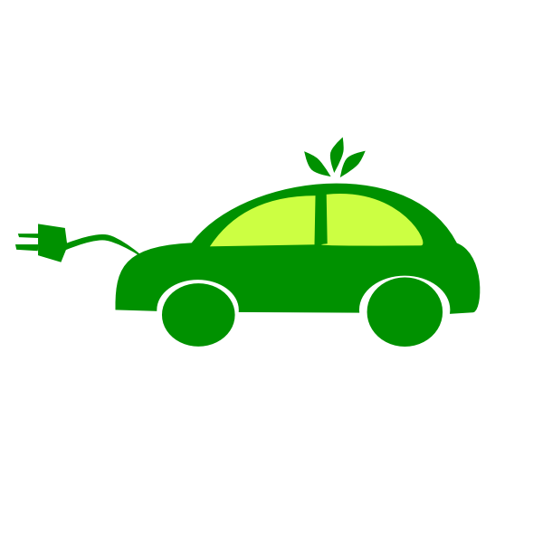 SVG Electric car vector clip art