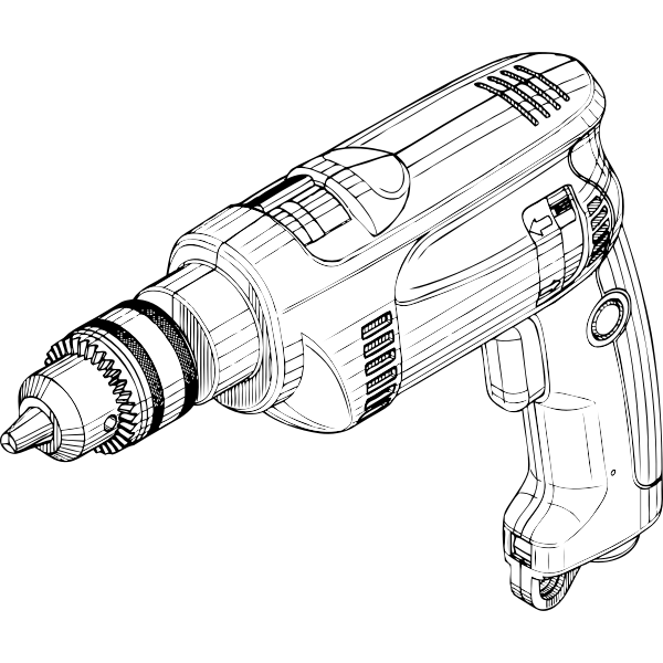 SVG Electric drill vector illustration