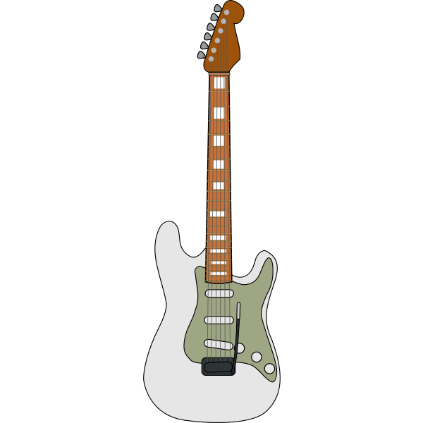 SVG Electric guitar vector art