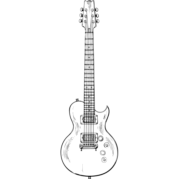 SVG Electric guitar vector graphics
