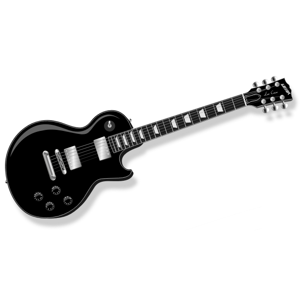 SVG Electric guitar vector illustration