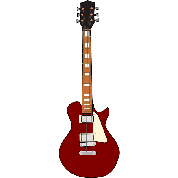 SVG Electric guitar vector image