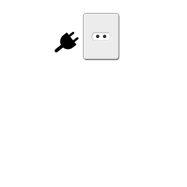 SVG Electric outlet vector image