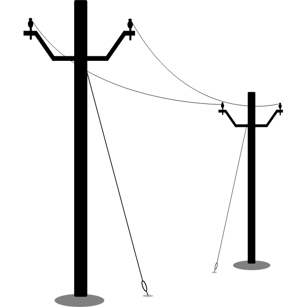 SVG Electric Poles