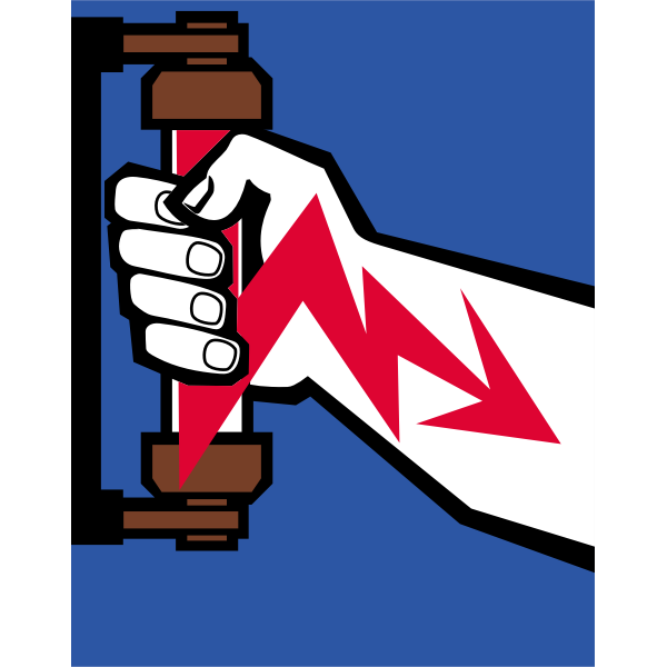 SVG Electric shock warning symbol