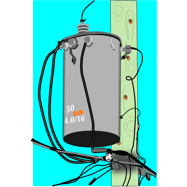 SVG Electric utility transformer