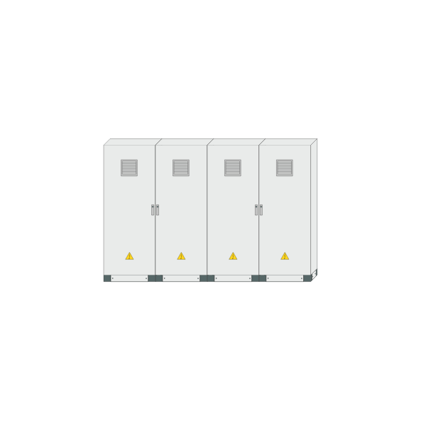 SVG Electrical closets with warning signs on them vector illustration