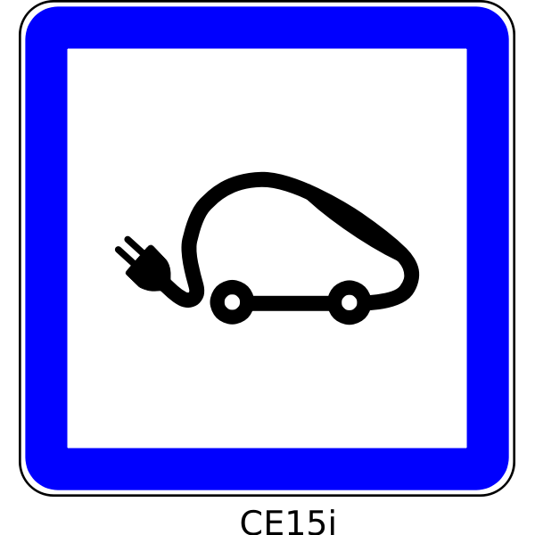 SVG Electrical vehicles symbol
