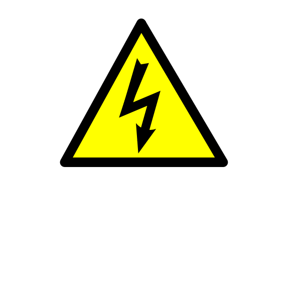 SVG Electricity current danger sign vector image