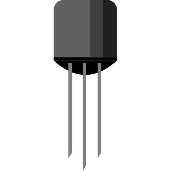 SVG Electronic transistor vector image