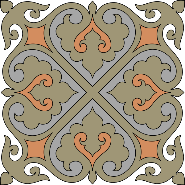 SVG Elegant decorative tile